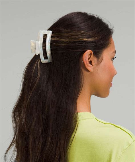 Lululemon hair clip - Whether you are swimming, yoga, or tennis, you need a hair clip that can keep your hair in place and out of your face. The Large Claw Hair Clip from lululemon is designed to hold your hair securely and comfortably, with a sleek and stylish look. Shop now and enjoy free shipping and returns. 